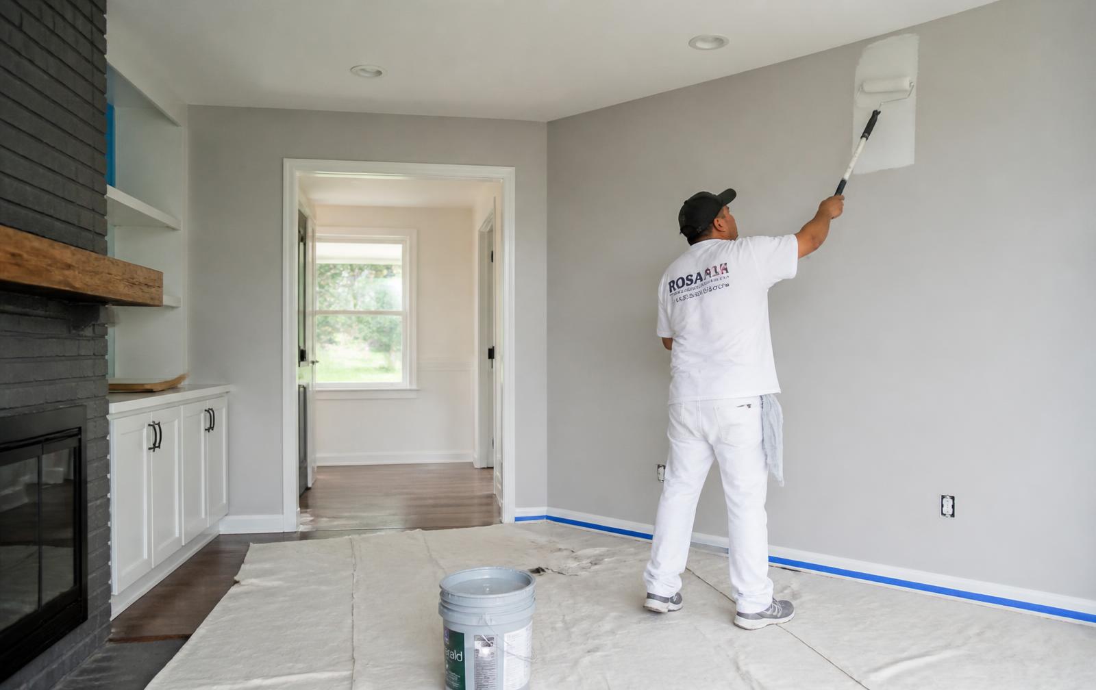 Trabajo real de Pintura: Interiores, fachadas e impermeabilización